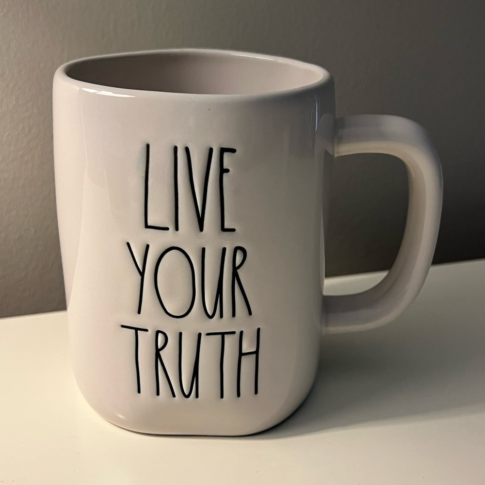 Rae Dunn Mug “LIVE YOUR TRUTH”